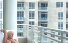 Lesbians on a balcony